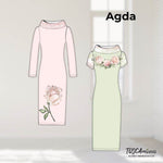 Schnittmuster Kleid Agda Gr. 34-54 | A4- /Großformat-Datei - Sewando