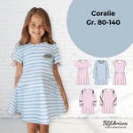 Schnittmuster Kinder Kleid Coralie Gr. 80-140 - Sewando