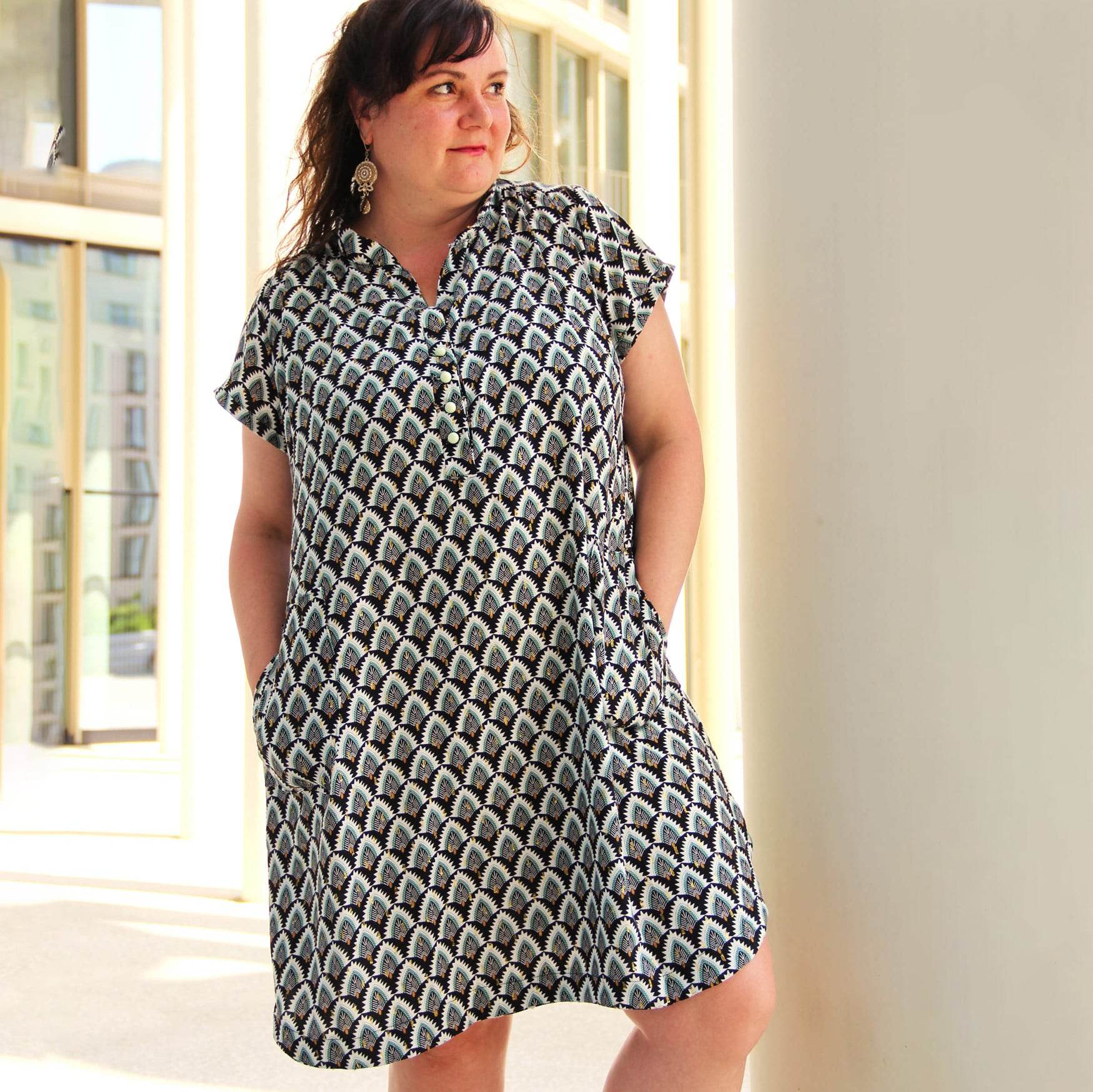 Schnittmuster Blusenkleid CURIOLA (34-56) : - Sewando