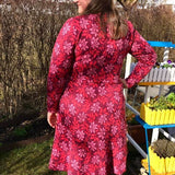 Schnittmuster Kleid mit ausgestelltem Rockteil PETROLINA (32-56) : - Sewando