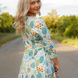 Schnittmuster Kleid mit ausgestelltem Rockteil PETROLINA (32-56) : - Sewando