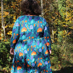Schnittmuster Kleid mit ausgestelltem Rockteil PETROLINA (32-56) : - Sewando