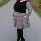 Schnittmuster Kleid mit ausgestelltem Rockteil PETROLINA (32-56) : - Sewando