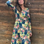 Schnittmuster Kleid mit ausgestelltem Rockteil PETROLINA (32-56) : - Sewando