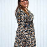 Schnittmuster Kleid mit ausgestelltem Rockteil PETROLINA (32-56) : - Sewando