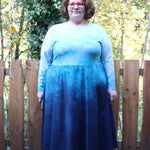 Schnittmuster Kleid mit ausgestelltem Rockteil PETROLINA (32-56) : - Sewando