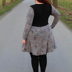 Schnittmuster Kleid mit ausgestelltem Rockteil PETROLINA (32-56) : - Sewando