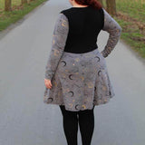 Schnittmuster Kleid mit ausgestelltem Rockteil PETROLINA (32-56) : - Sewando
