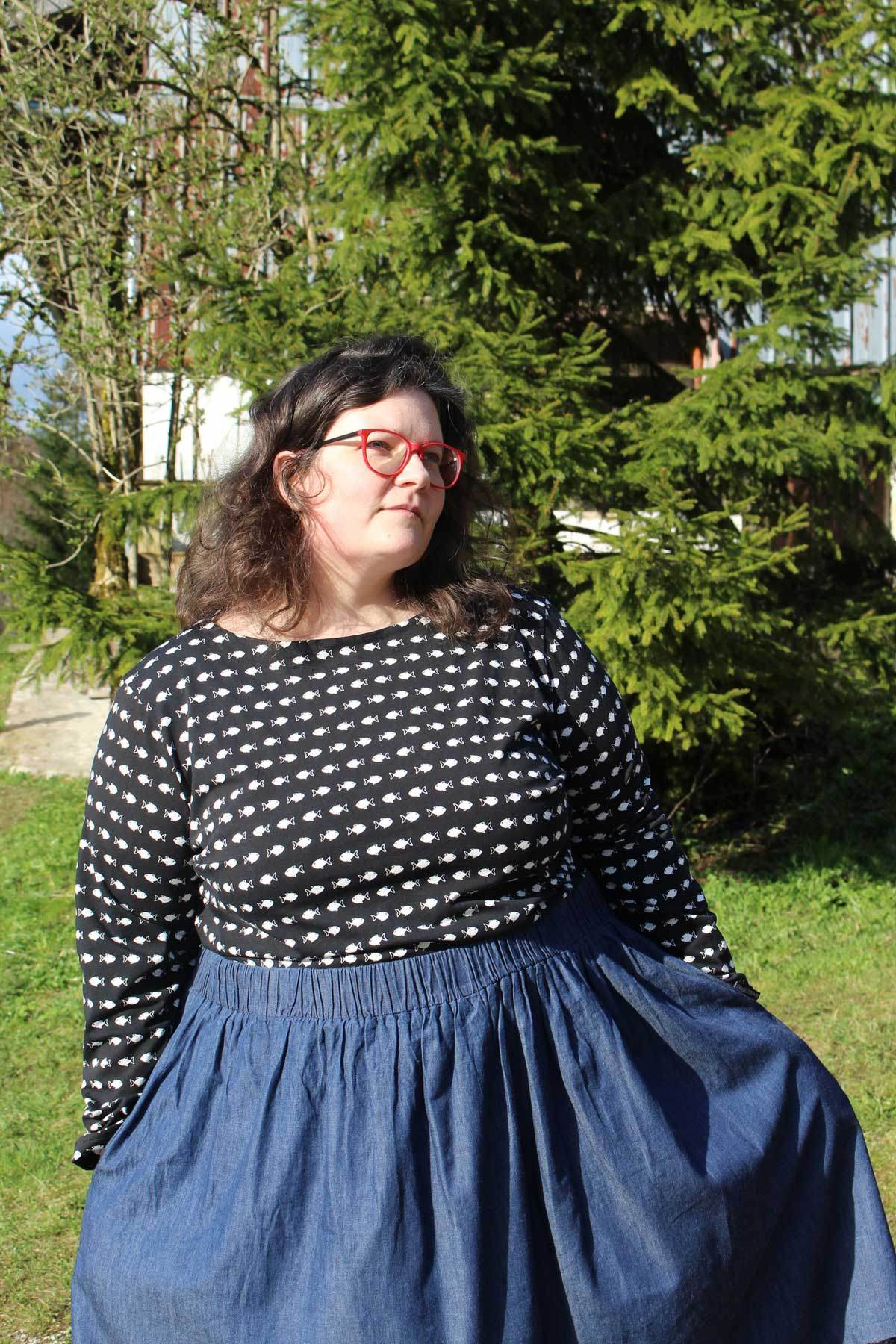 Schnittmuster Uboot-Shirt MARINA (34-56) : - Sewando