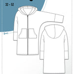 Schnittmuster Oversize Mantel MORCEGO (32-52) - Sewando