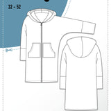 Schnittmuster Oversize Mantel MORCEGO (32-52) - Sewando