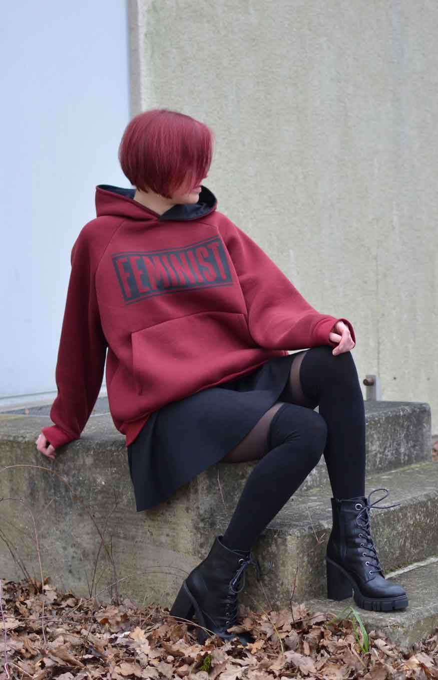 Schnittmuster Oversize Raglan Hoodie AVELA (XXS-5XL) : - Sewando