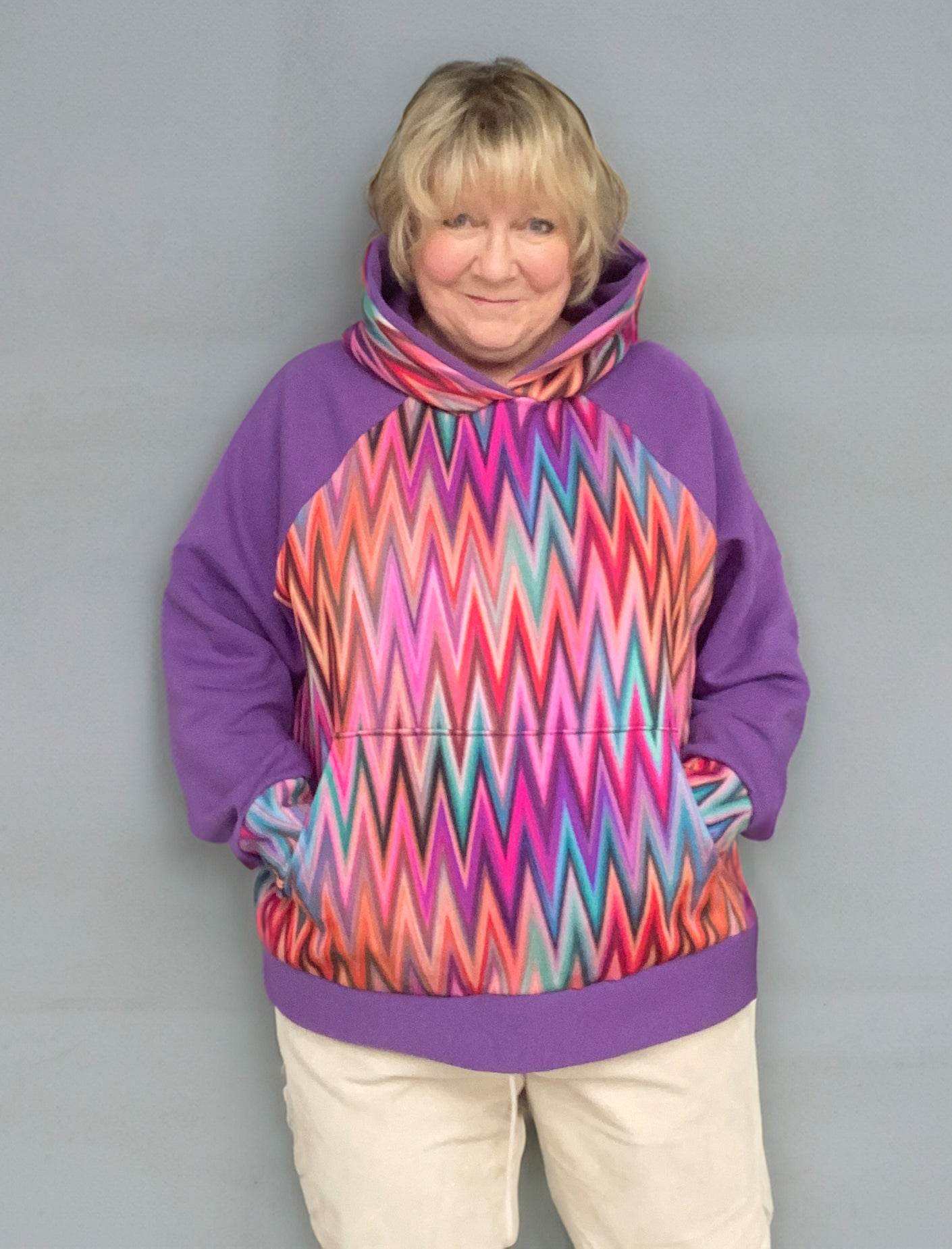 Schnittmuster Oversize Raglan Hoodie AVELA (XXS-5XL) : - Sewando