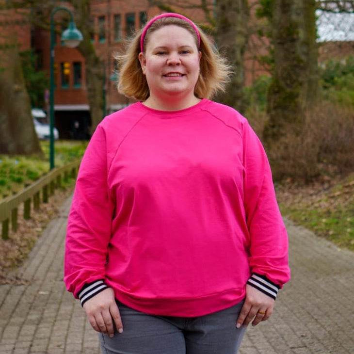 Schnittmuster Oversize Raglan Hoodie AVELA (XXS-5XL) : - Sewando