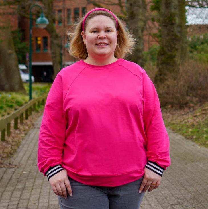 Schnittmuster Oversize Raglan Hoodie AVELA (XXS-5XL) : - Sewando