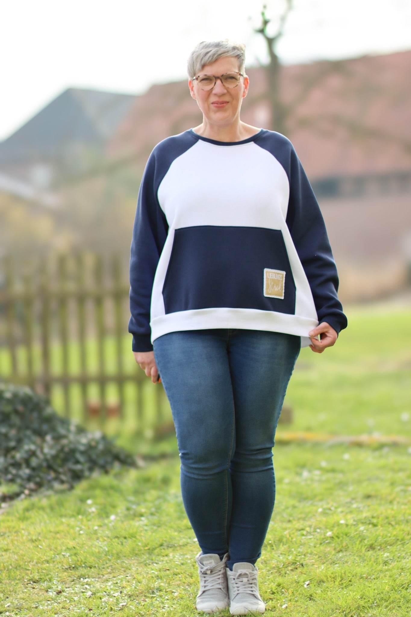 Schnittmuster Oversize Raglan Hoodie AVELA (XXS-5XL) : - Sewando
