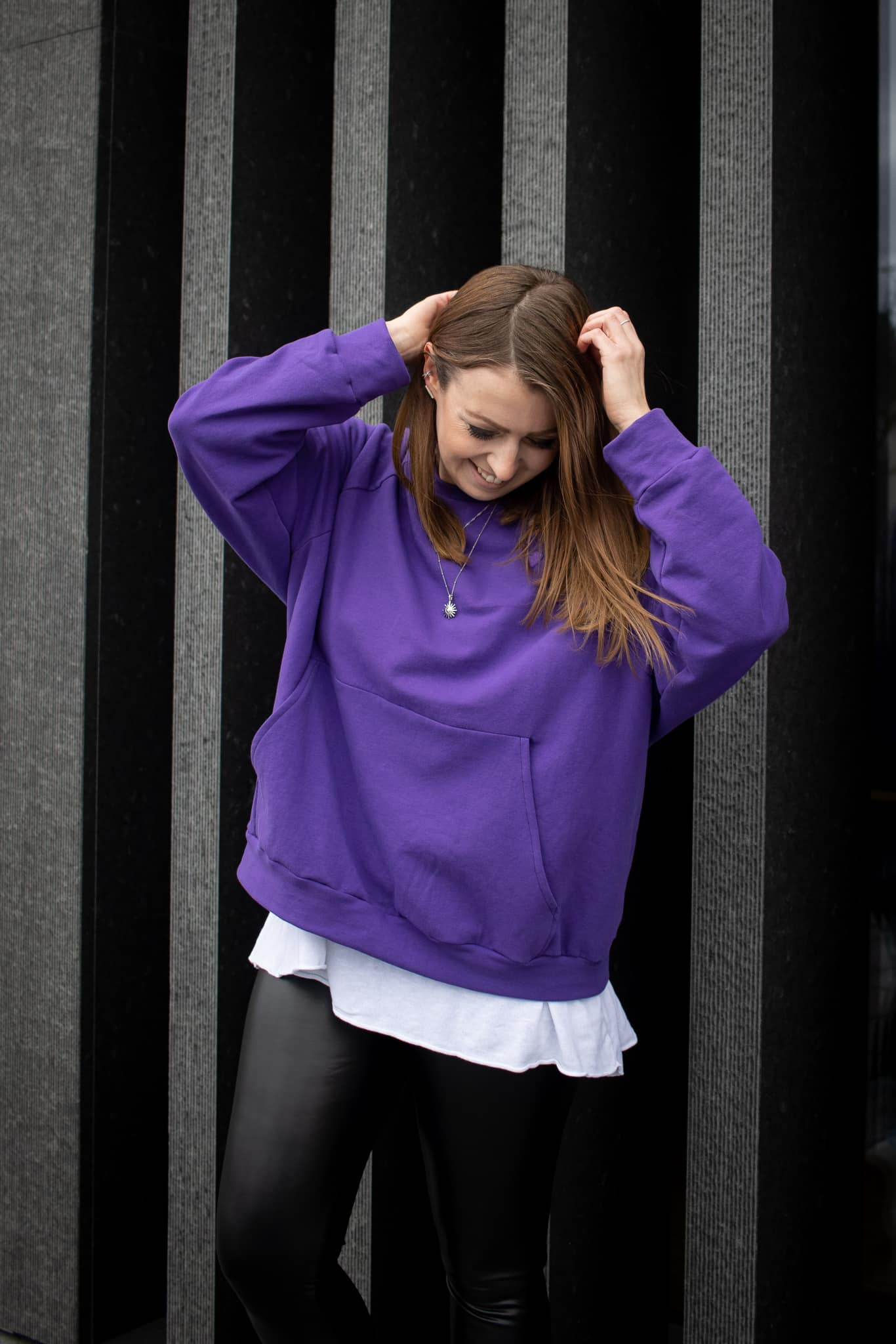 Schnittmuster Oversize Raglan Hoodie AVELA (XXS-5XL) : - Sewando