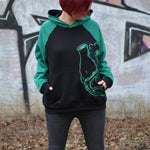 Schnittmuster Oversize Raglan Hoodie AVELA (XXS-5XL) : - Sewando