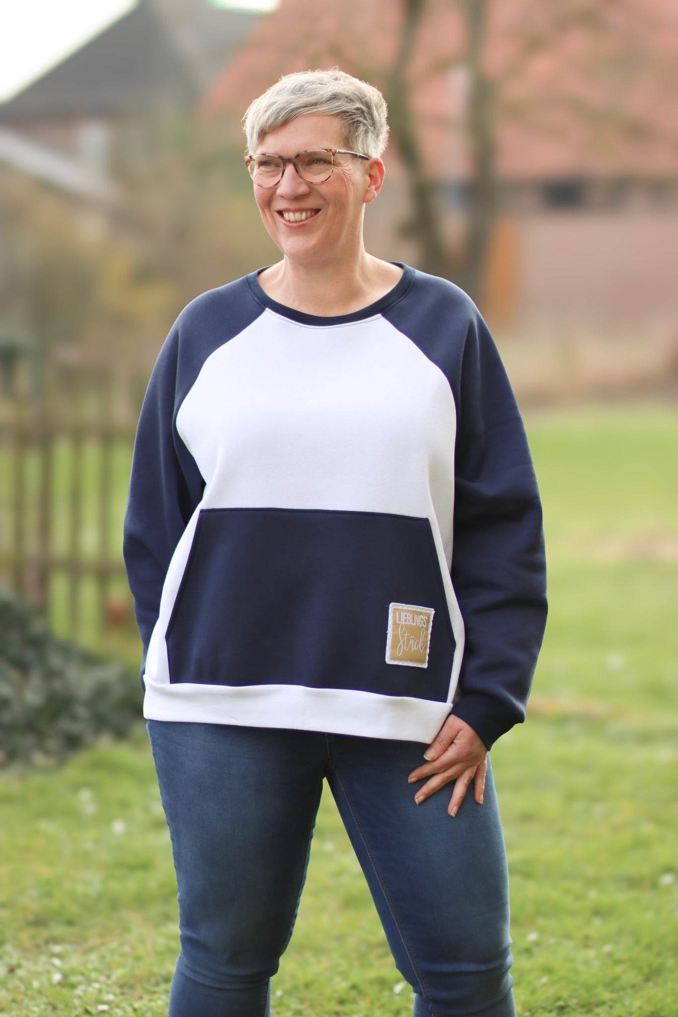 Schnittmuster Oversize Raglan Hoodie AVELA (XXS-5XL) : - Sewando