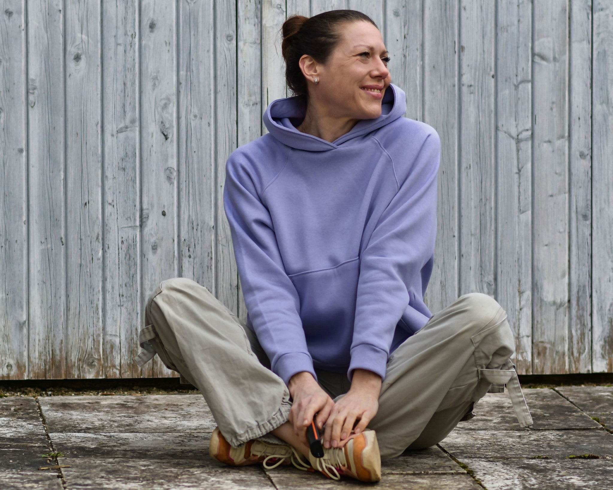 Schnittmuster Oversize Raglan Hoodie AVELA (XXS-5XL) : - Sewando