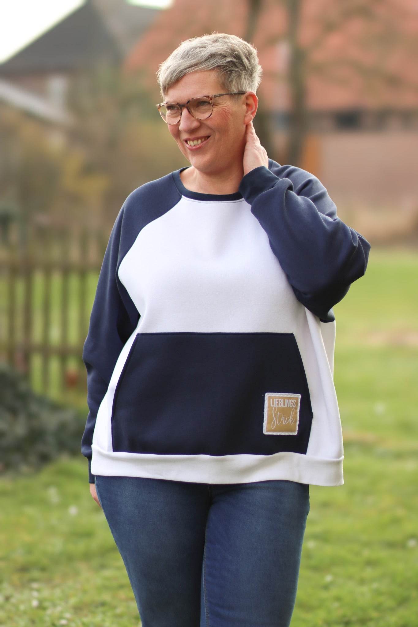 Schnittmuster Oversize Raglan Hoodie AVELA (XXS-5XL) : - Sewando