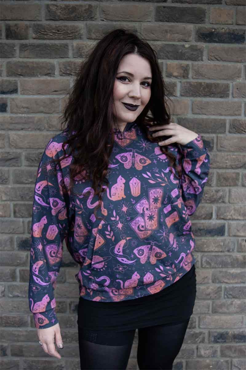 Schnittmuster Oversize Raglan Hoodie AVELA (XXS-5XL) : - Sewando