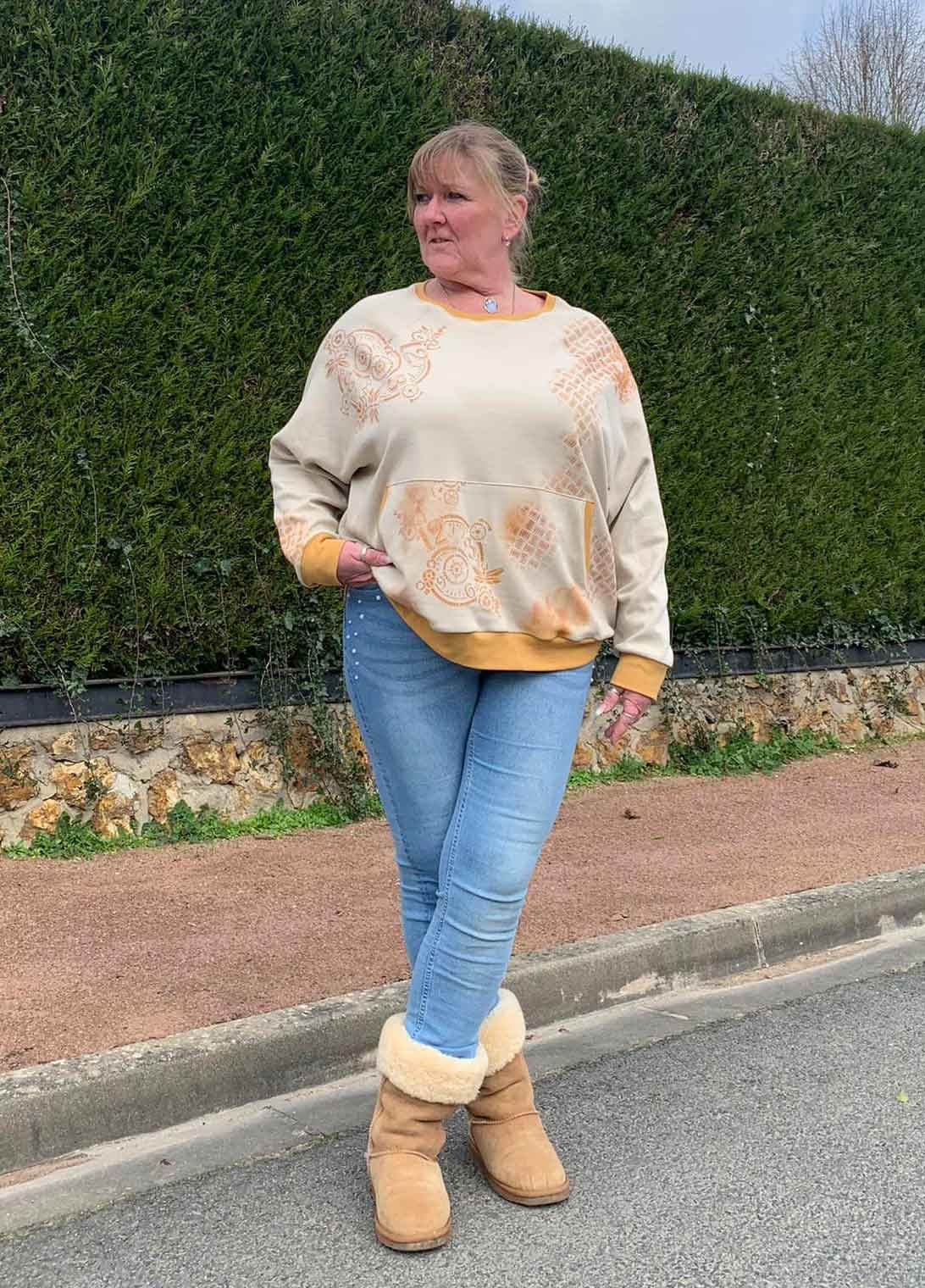 Schnittmuster Oversize Raglan Hoodie AVELA (XXS-5XL) : - Sewando