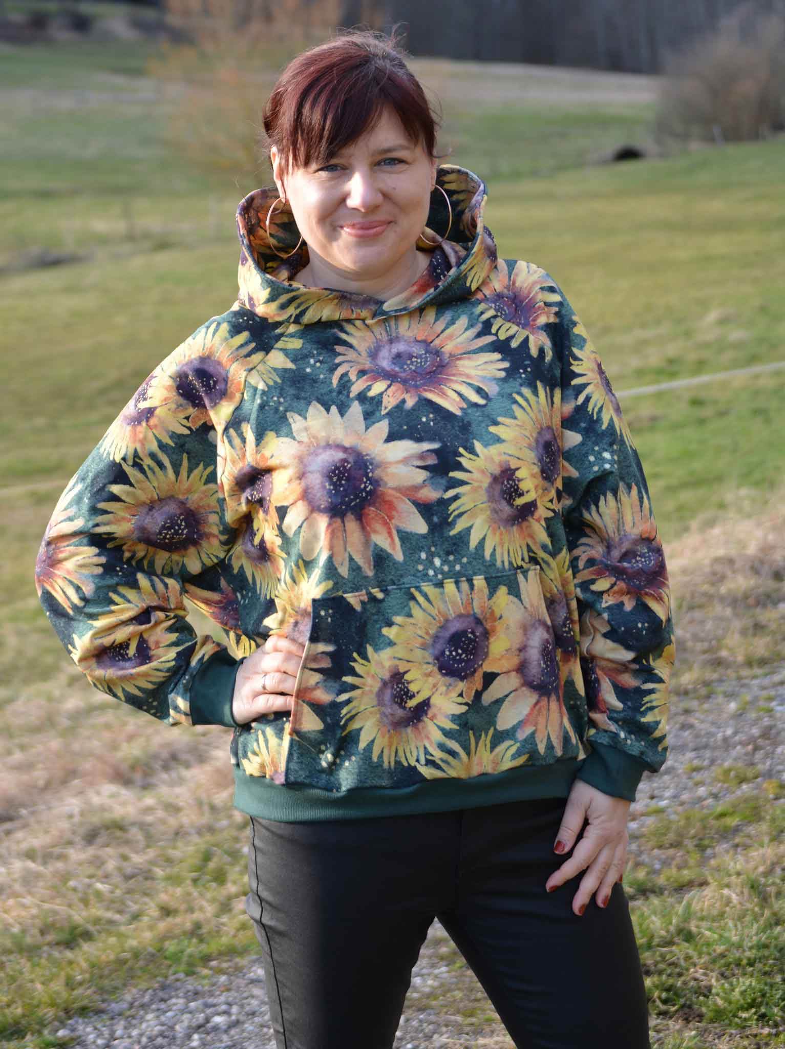 Schnittmuster Oversize Raglan Hoodie AVELA (XXS-5XL) : - Sewando