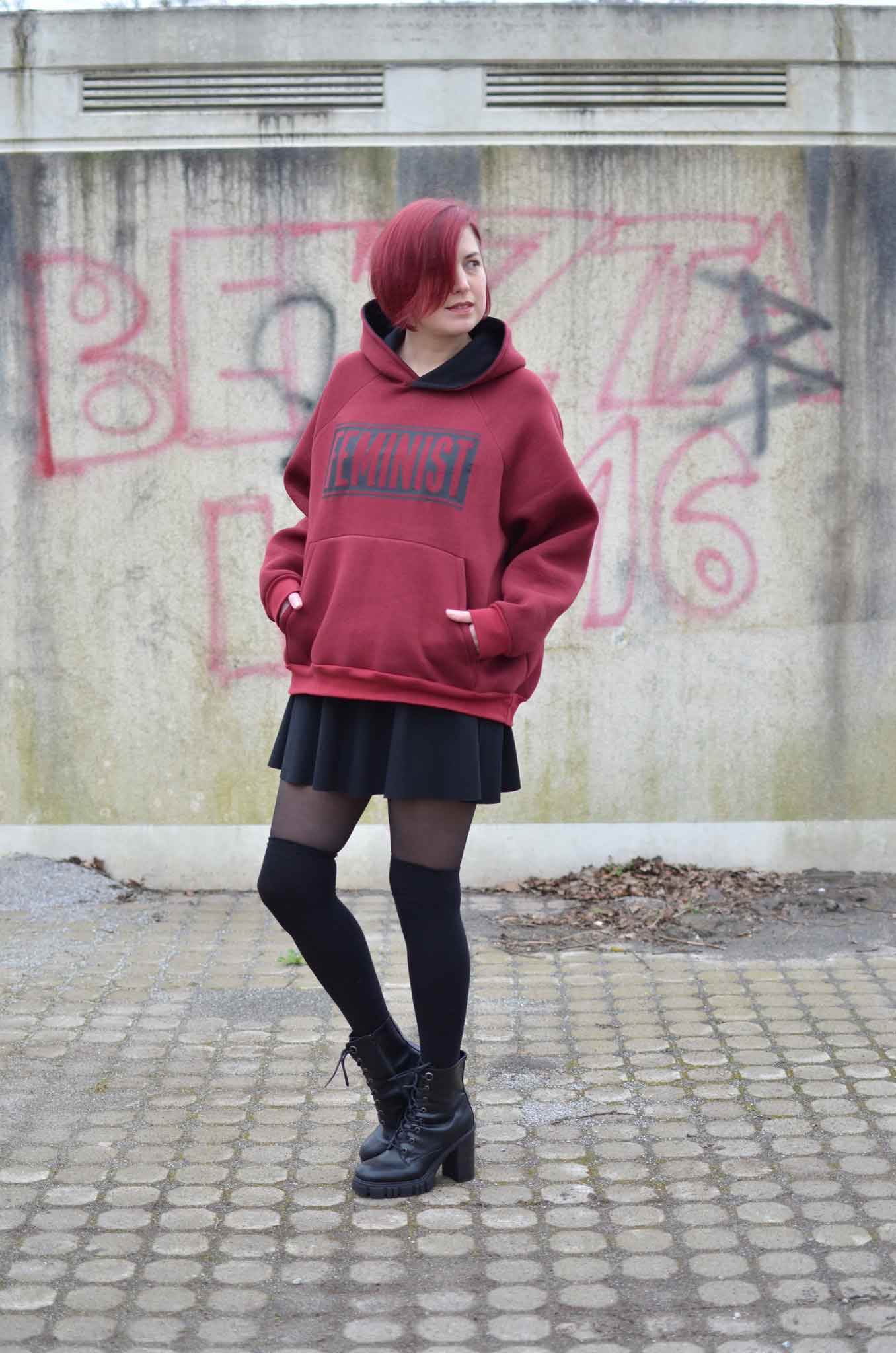 Schnittmuster Oversize Raglan Hoodie AVELA (XXS-5XL) : - Sewando