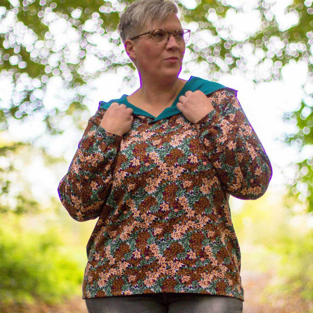 Schnittmuster Pullover mit Kapuzenkragen ACEROLA (34-58) : - Sewando