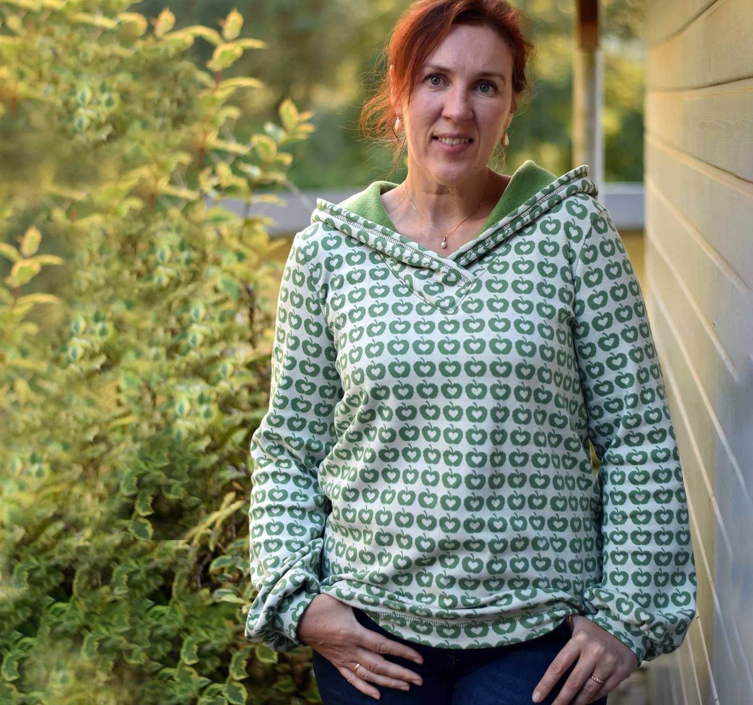 Schnittmuster Pullover mit Kapuzenkragen ACEROLA (34-58) : - Sewando