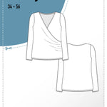 Schnittmuster Pullover in Wickeloptik MARAJO (34-56) : - Sewando