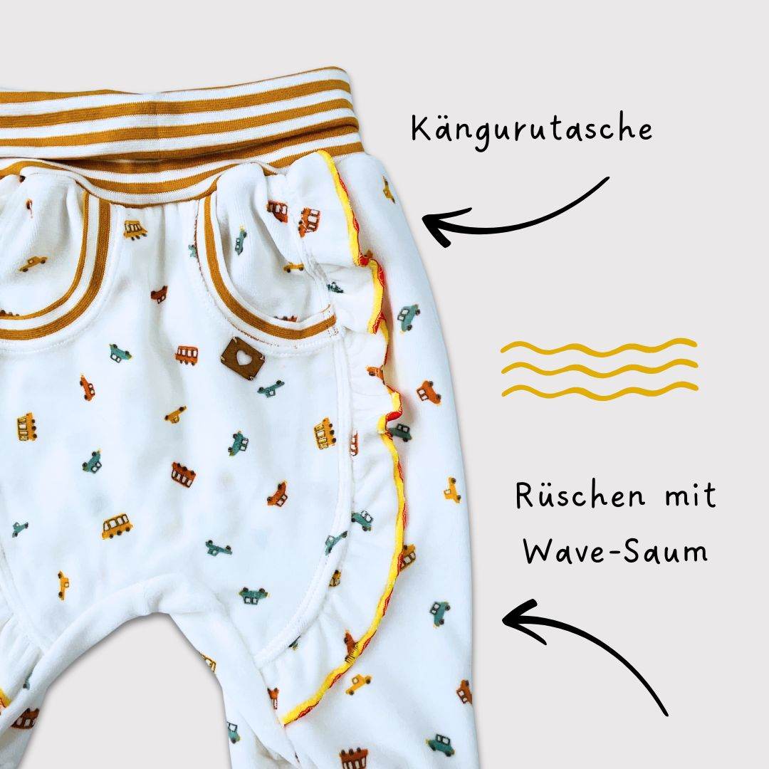 Schnittmuster Babyhose Charly – Pumphose Größen: 56–86 - Sewando