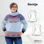 Schnittmuster Damenshirt Rentje Gr. 34-54 - Sewando
