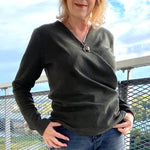 Schnittmuster Pullover in Wickeloptik MARAJO (34-56) : - Sewando