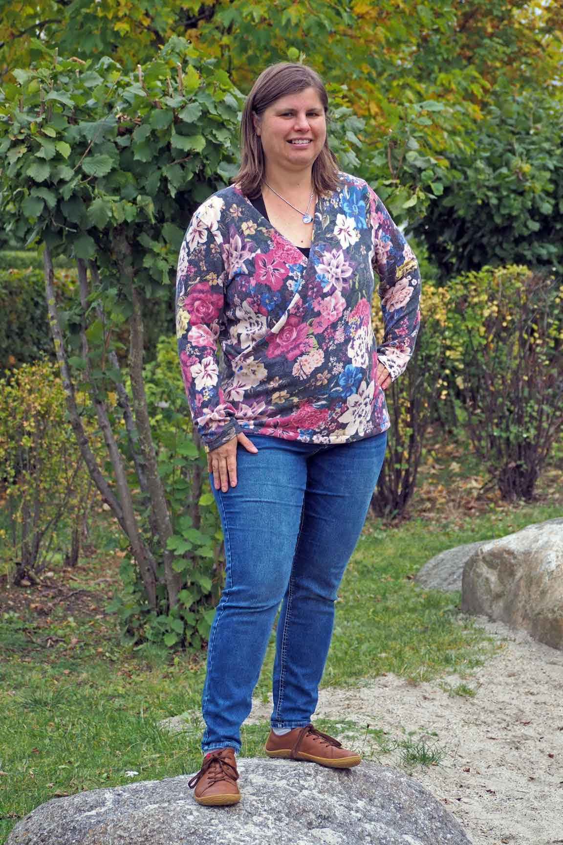 Schnittmuster Pullover in Wickeloptik MARAJO (34-56) : - Sewando