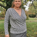 Schnittmuster Pullover in Wickeloptik MARAJO (34-56) : - Sewando