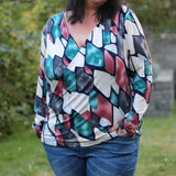Schnittmuster Pullover in Wickeloptik MARAJO (34-56) : - Sewando
