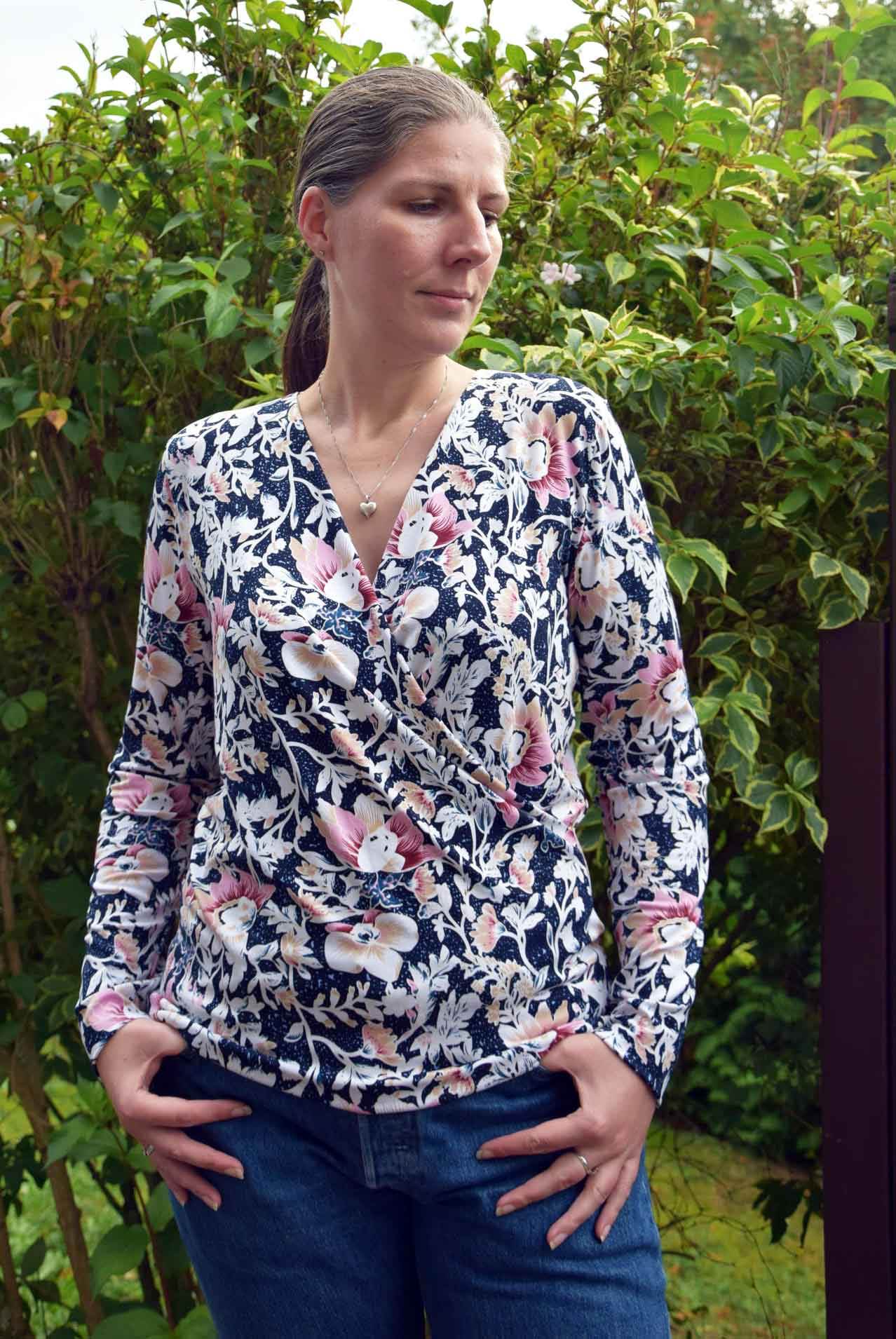 Schnittmuster Pullover in Wickeloptik MARAJO (34-56) : - Sewando
