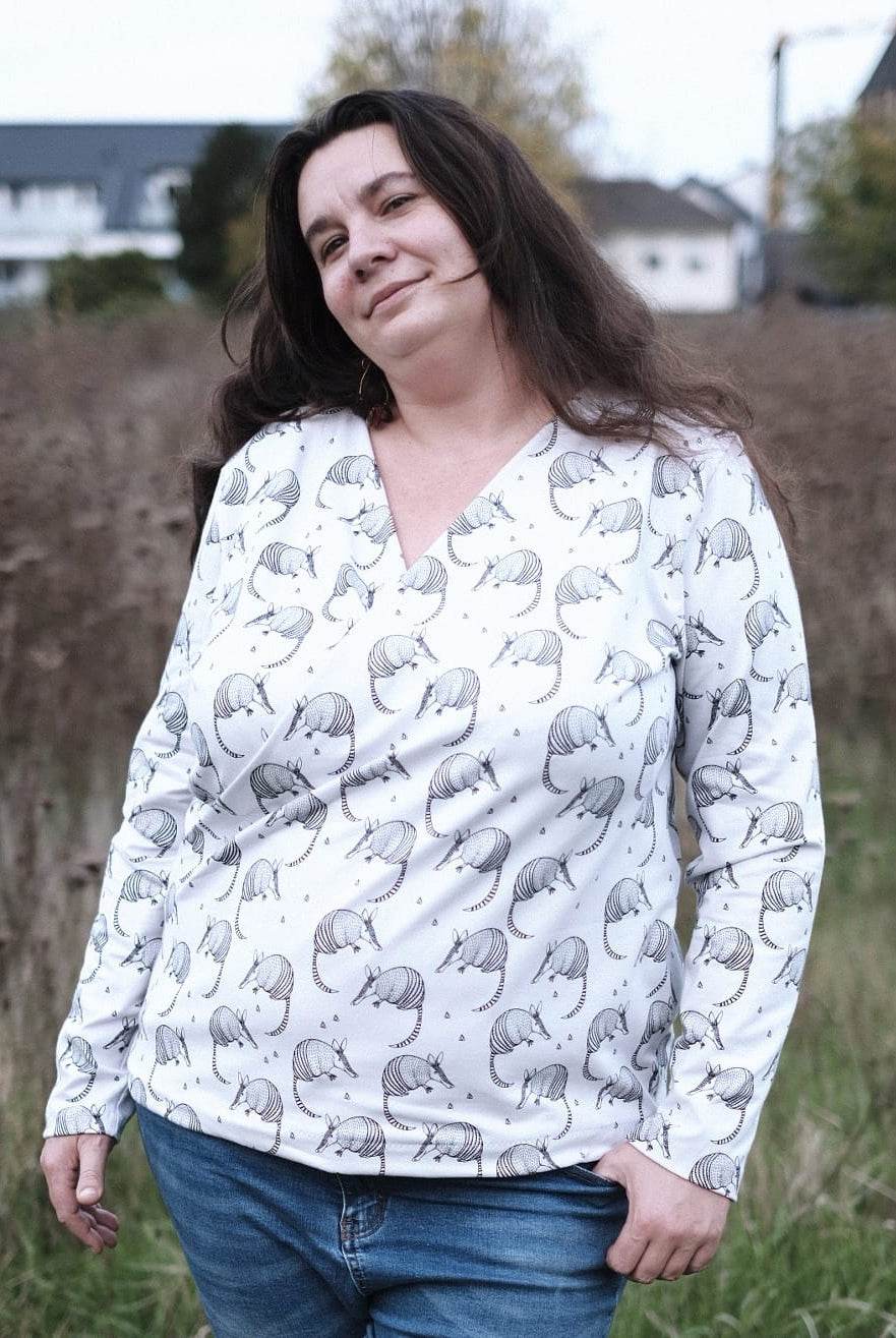 Schnittmuster Pullover in Wickeloptik MARAJO (34-56) : - Sewando