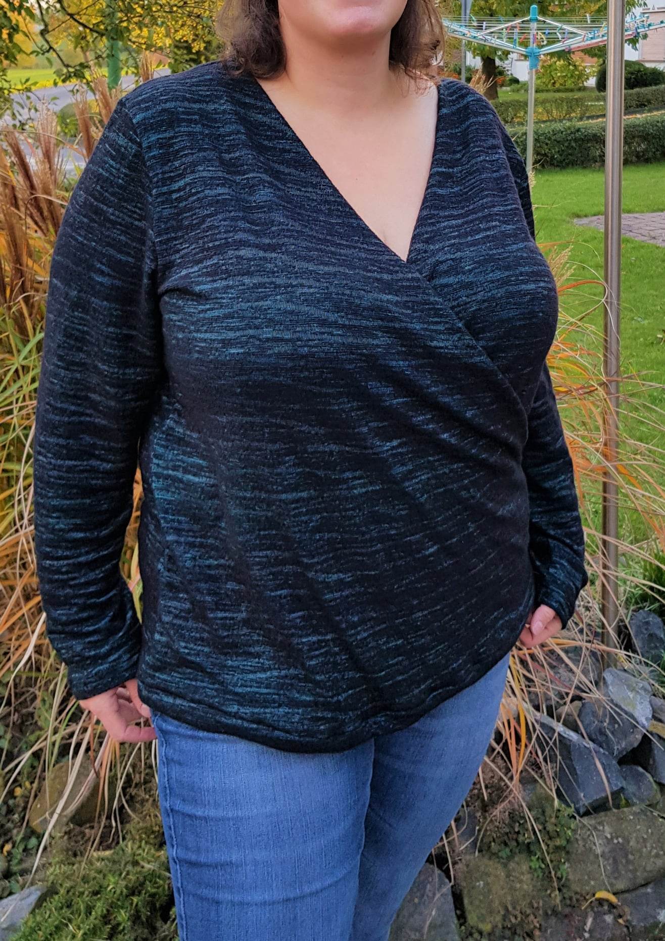 Schnittmuster Pullover in Wickeloptik MARAJO (34-56) : - Sewando