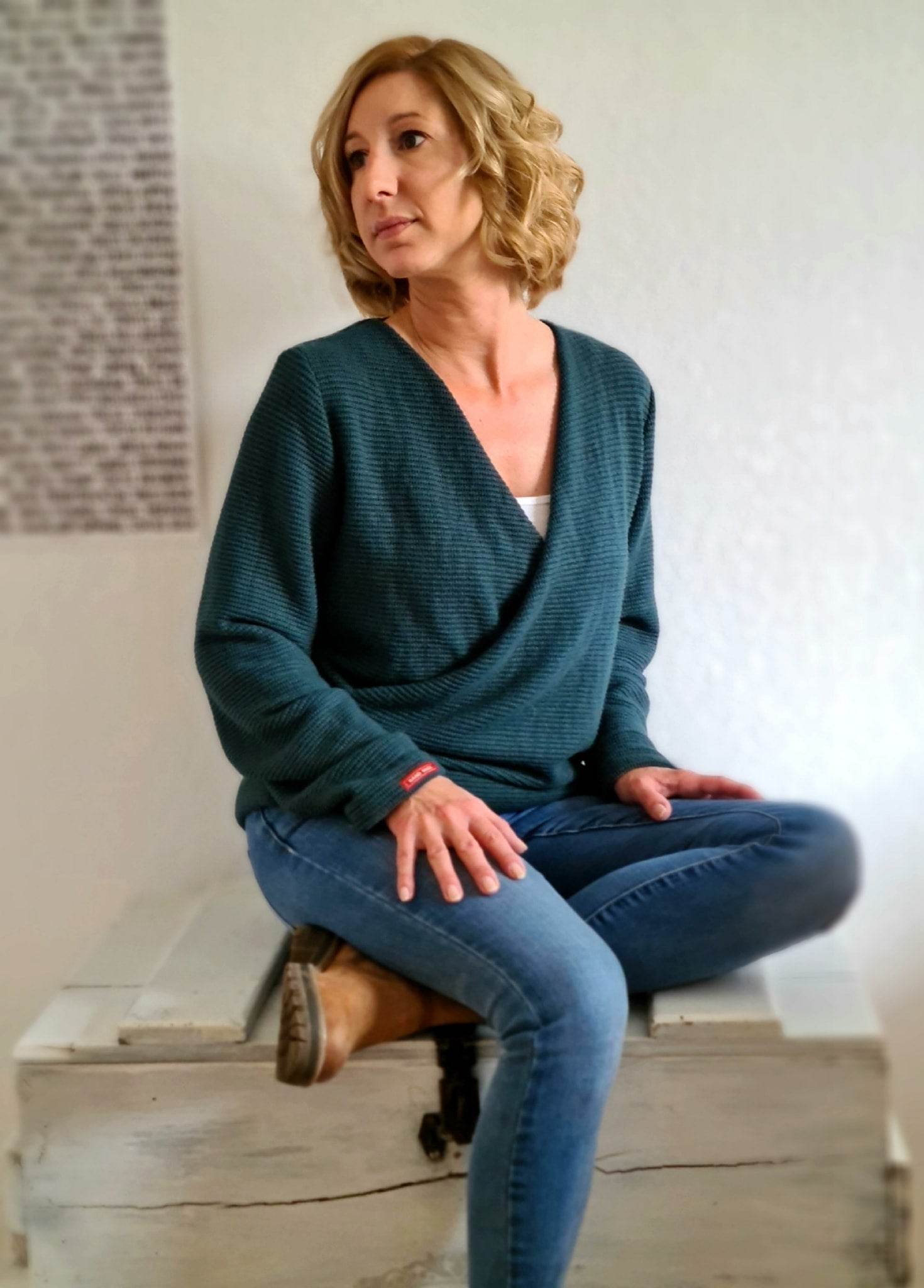 Schnittmuster Pullover in Wickeloptik MARAJO (34-56) : - Sewando