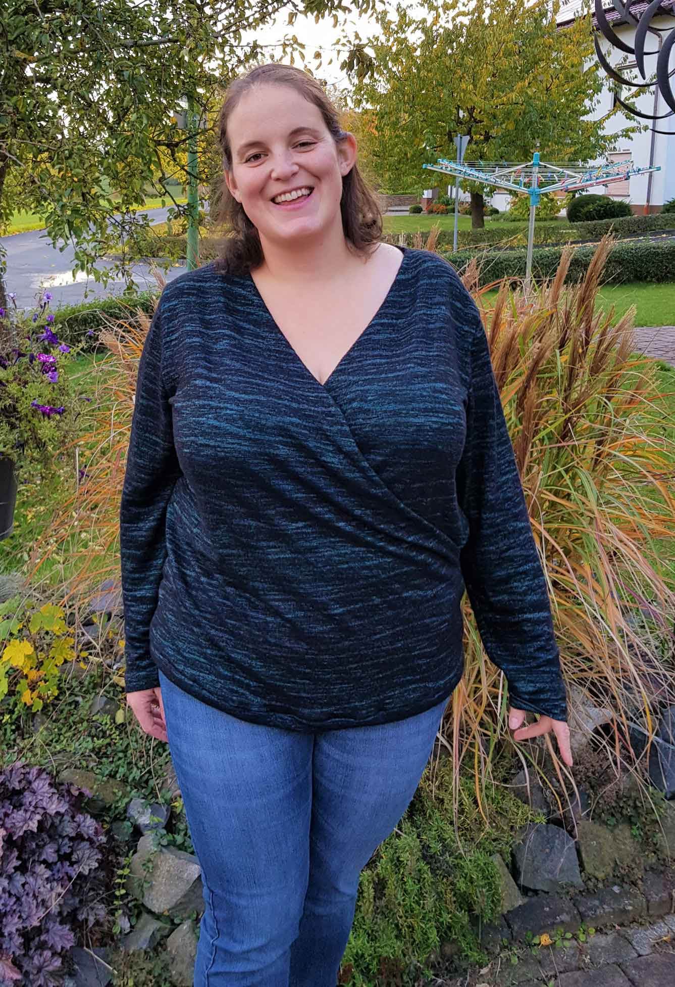 Schnittmuster Pullover in Wickeloptik MARAJO (34-56) : - Sewando