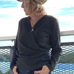 Schnittmuster Pullover in Wickeloptik MARAJO (34-56) : - Sewando