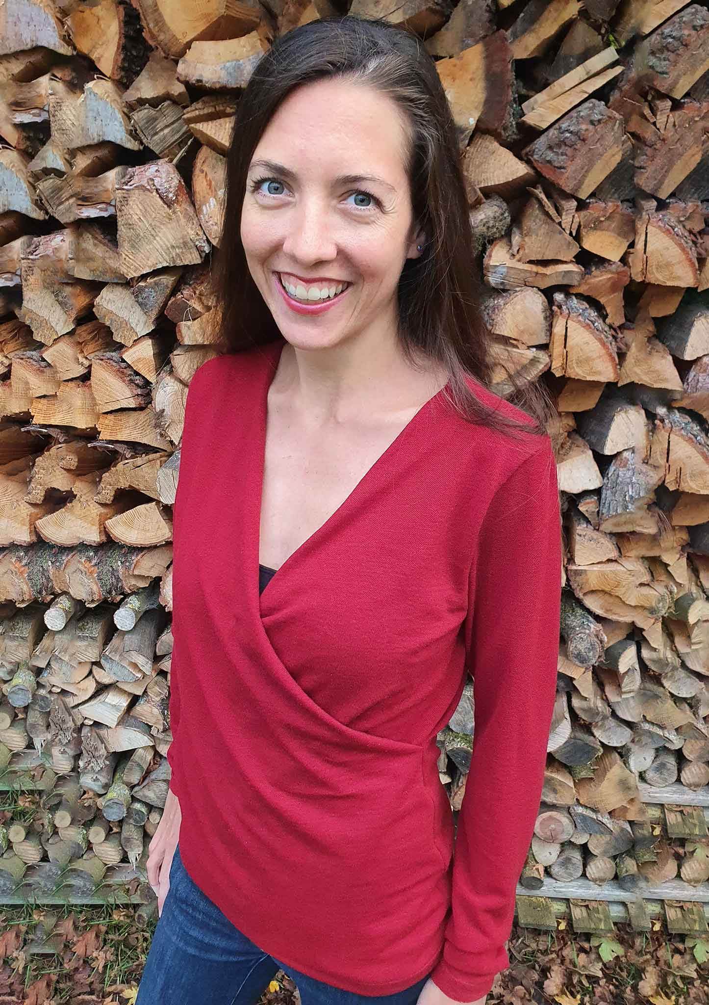 Schnittmuster Pullover in Wickeloptik MARAJO (34-56) : - Sewando
