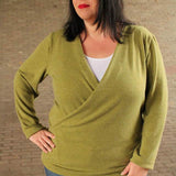 Schnittmuster Pullover in Wickeloptik MARAJO (34-56) : - Sewando