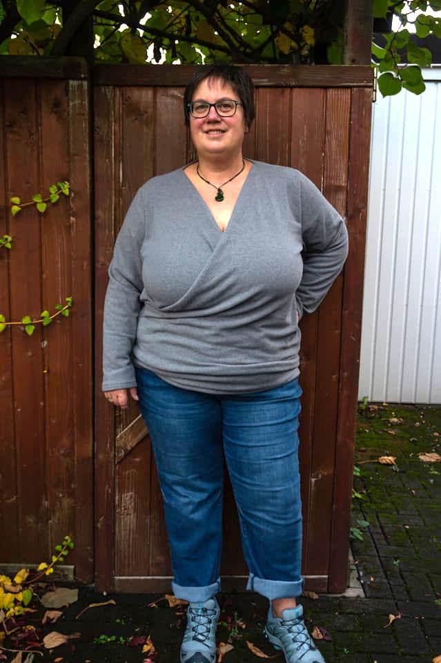 Schnittmuster Pullover in Wickeloptik MARAJO (34-56) : - Sewando
