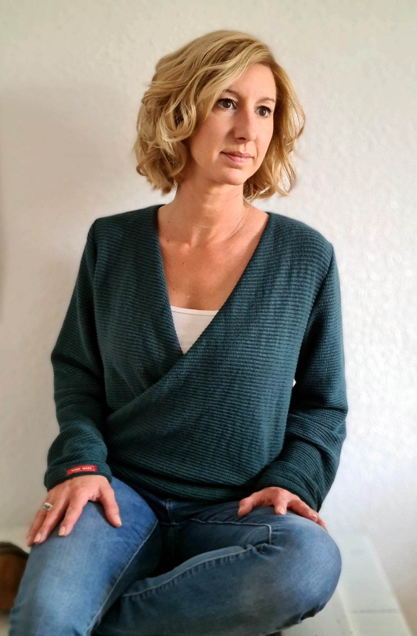 Schnittmuster Pullover in Wickeloptik MARAJO (34-56) : - Sewando