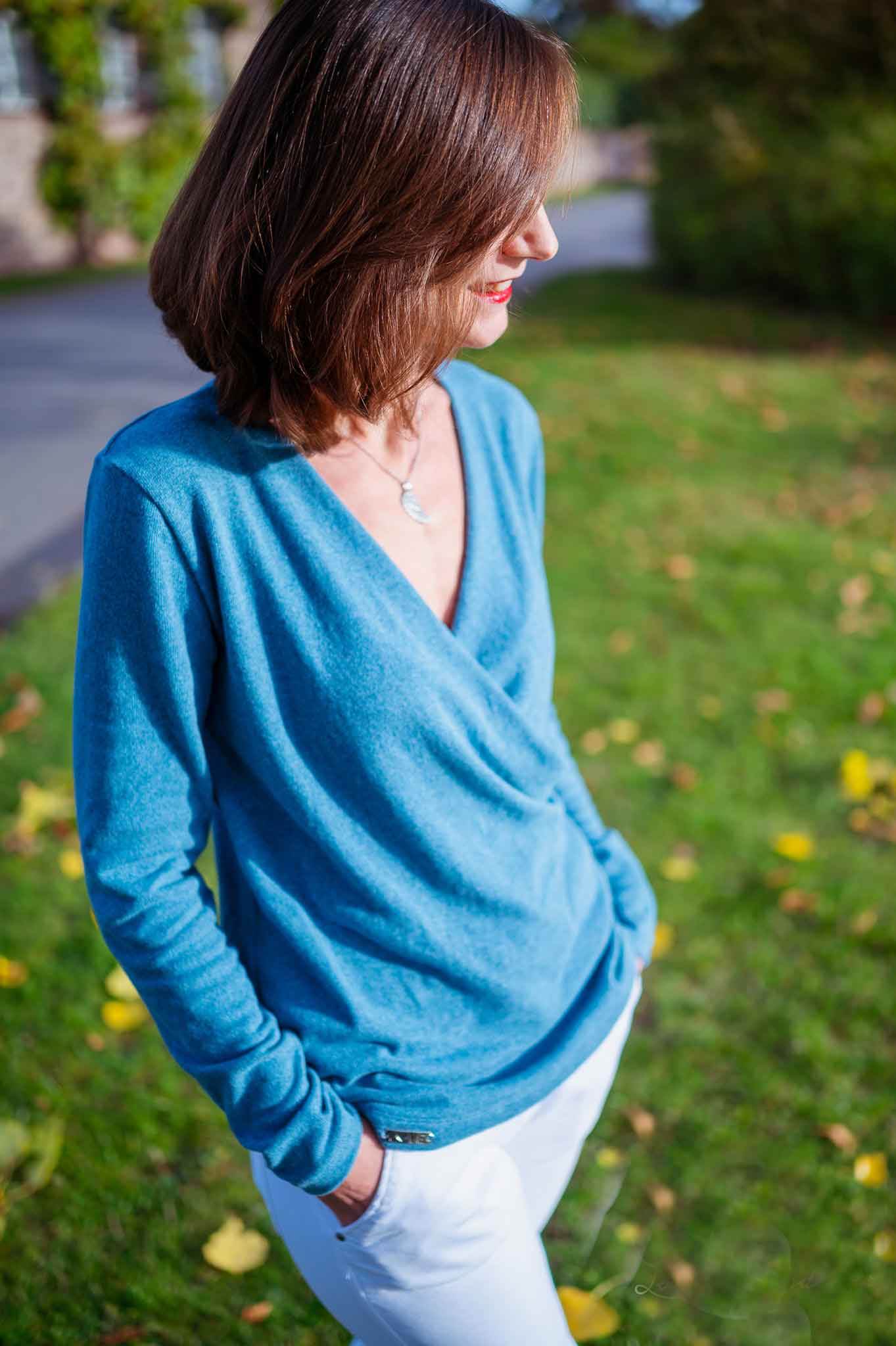 Schnittmuster Pullover in Wickeloptik MARAJO (34-56) : - Sewando