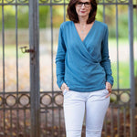 Schnittmuster Pullover in Wickeloptik MARAJO (34-56) : - Sewando